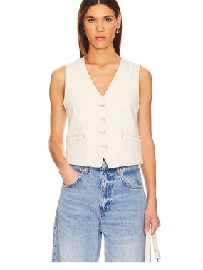 NWT PISTOLA vest V-Neck Button Front Vest small